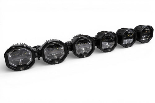 6 Light U-Con Interlocking Off Road LED Pod With Amber or White DRL Running Light